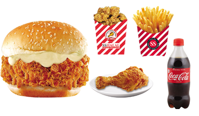 Crispy Burger Combo - 4
